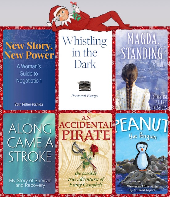 Check out the elf on <a href="/BoldStoryPress/">Bold Story Press</a>‘s bookshelf! Order our good reads, all authored by women authors, for a holiday gift (or for yourself!) tinyurl.com/3snvxmu2 
#BookGifting #WomenAuthors
