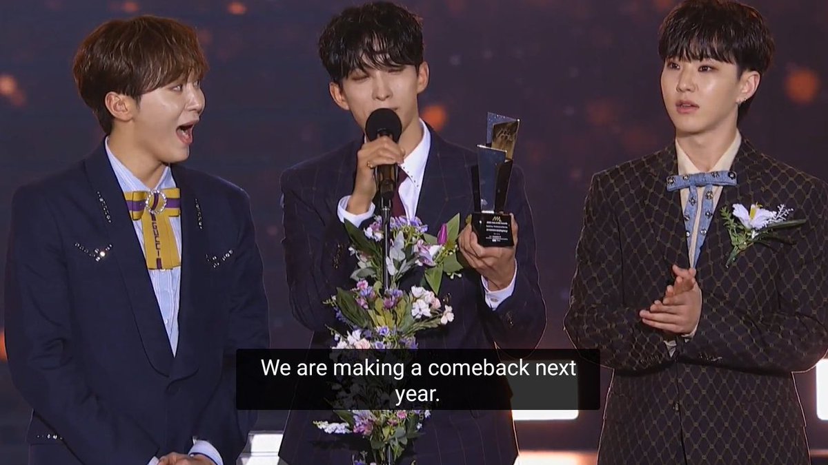 sounds_of_cheol's tweet photo. "we are making a comeback next year"
"the comeback was actually a joke"

?? 😭 https://t.co/ARapD1aGtu