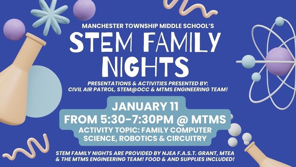 MTSDnews's tweet photo. Mark your Calendars MTMS! January's S.T.E.M. Family Night is on January 11! Be sure to visit https://t.co/SVkGebC16H for the details. See you there! https://t.co/gxoyjw3R2H