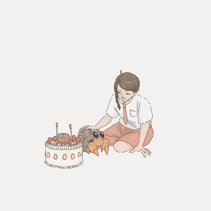 「バースデーケーキ 学生服」のTwitter画像/イラスト(新着)