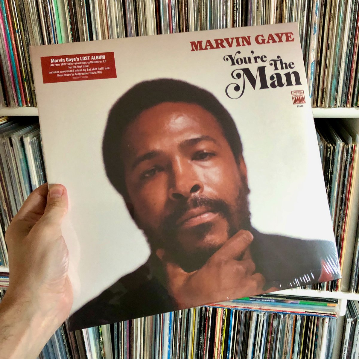 VinylFlicks's tweet photo. It's #day19 of the #vinylAdvertCalendar, and time for the #troubleman himself, Marvin Gaye, and the so-called lost album 'You're The Man'. Some Christmas cuts here, with instrumental Christmas In The City and I Want To Come Home For Christmas, both composed by Gaye and Hairston! https://t.co/n1CDJf4OmX