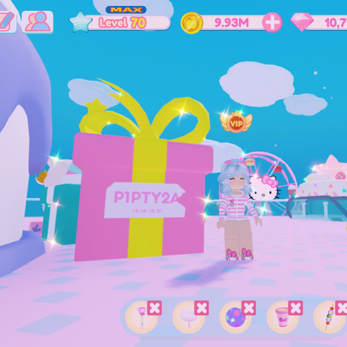 emmiieplayzs's tweet image. Pippos birthday code! ⚞🎀・◦・⚟ 🐷💖✨ #hellokittycafe #HelloKitty #hellokittyroblox