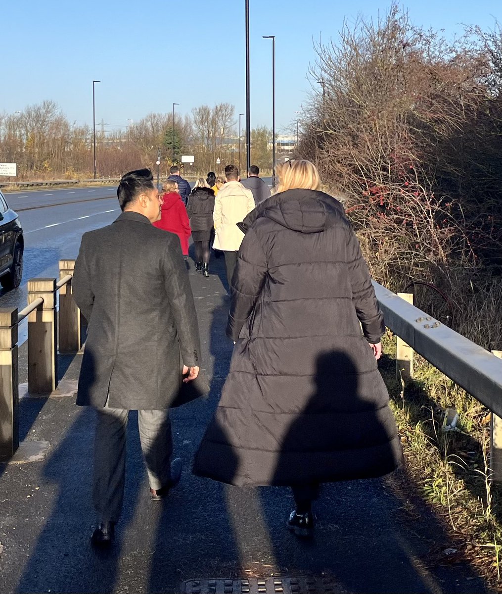 Our @bwcet ‘Well-Being’ lunchtime walk at Barmston.. notwithstanding 2 ‘trips’ and a near miss with a branch! We survived and it was lovely in the winter sun! #team #Wellbeing #MentalHealthMatters