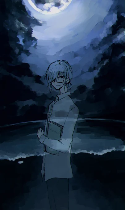#一次創作 #創作イラスト   「かつて私が捨てた海へ」