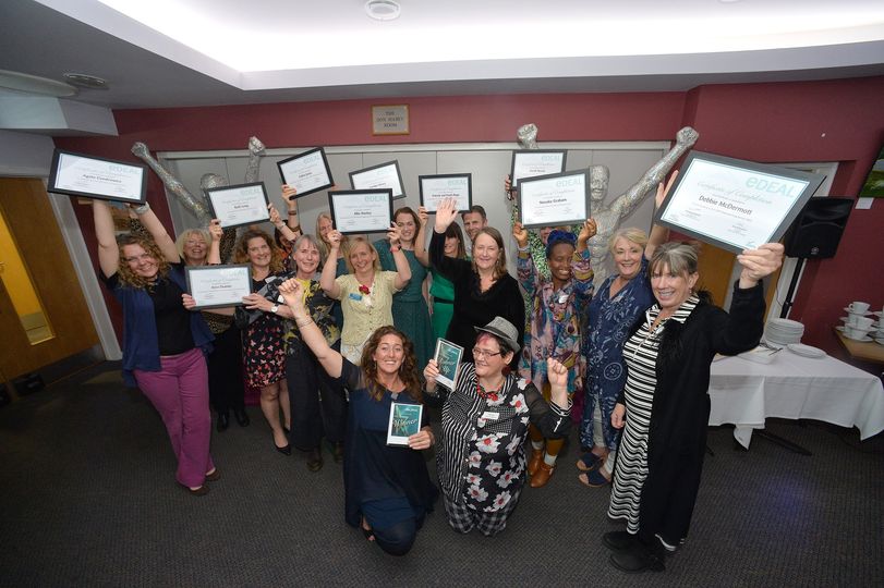 Your_LEAP_Lewes's tweet photo. 📸Here is a lovely group photo from this year's LEAP Lewes Awards

✨A huge congratulations to our overall winner, Hannah Dawson of Sussex Lavender!

 👏We'd also like to congratulate Janine Booth of Red on The Spectrum for being this years runner up!

Photo credit: Mark Dimmock https://t.co/bGuOQZRilw