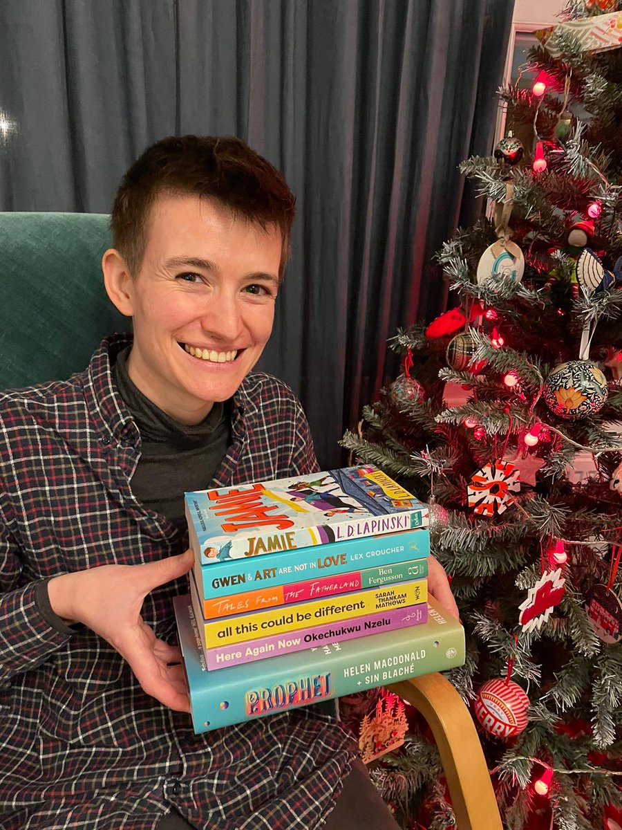 Books of the Year 2023 chosen by Jem at Gay's The Word
All This Could Be Different by <a href="/smathewss/">STM</a>
Here Again Now by <a href="/NzeluWrites/">Okechukwu Nzelu</a> 
Jamie by @ldlapinski 
Gwen &amp; Art Are Not in Love by <a href="/lexcroucher/">lex croucher</a> 
Tales From the Fatherland by <a href="/BenFergusson/">Ben Fergusson</a>
Prophet by <a href="/HelenJMacdonald/">Helen Macdonald</a> &amp; Sin Blache.