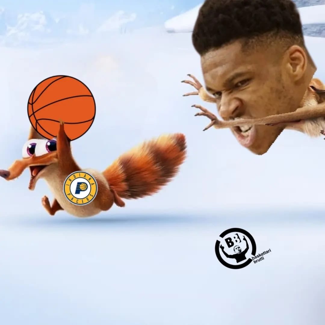 basketbrutti's tweet photo. Il siparietto cringe al termine di Pacers-Bucks 🏀 #antetokounmpo #indianpacers https://t.co/7r3CUNdrvt