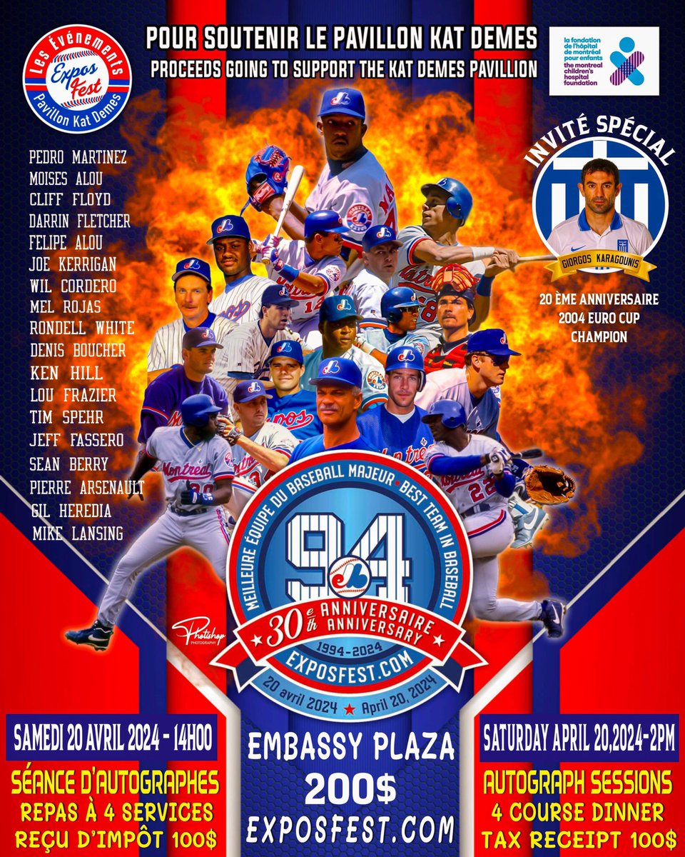 Nous sommes ravis d'annoncer que nous sommes maintenant en vente pour notre gala du 20 avril.
Exposfest.com
We are excited to announce we are now on sale for our April 20 gala.