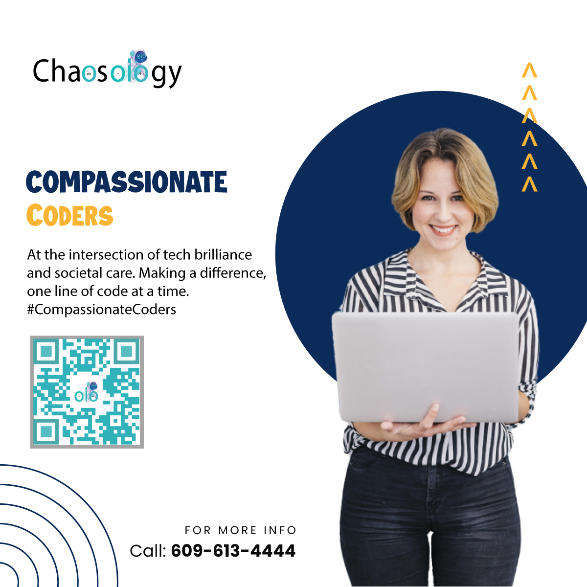 chaosologyHQ's tweet photo. At the intersection of tech brilliance and societal care. Making a difference, one line of code at a time. #CompassionateCoders https://t.co/acjHNVi73g
