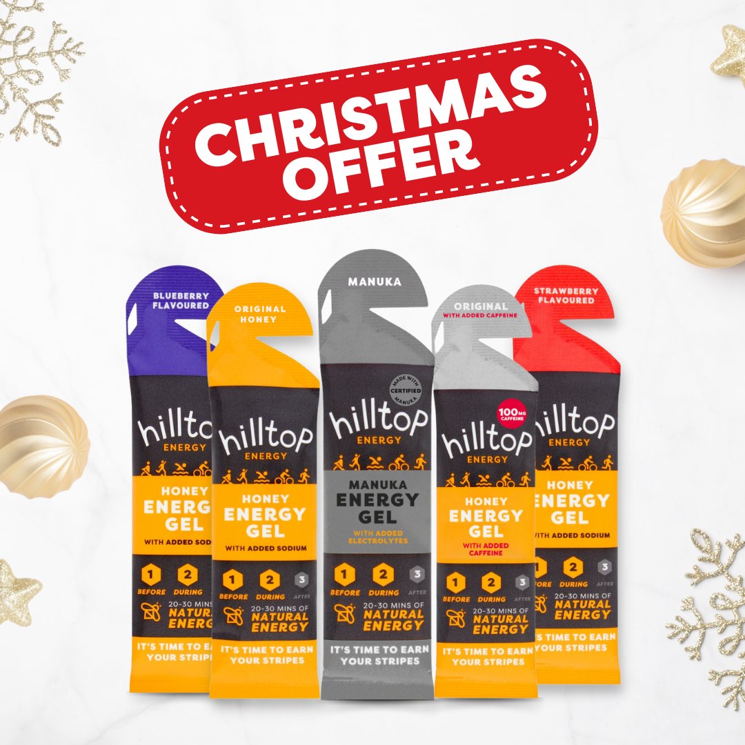 'Tis the season to stock up on essentials! 

Grab 10% off ALL energy products until the end of December 💪 use XMAS10 at checkout!

bit.ly/3ABzq89

#Offer #Hilltopenergy #FlashSale #FuelyourWorkout #EarnYourStripes
*T&amp;C's: offer ends 31/12/23*