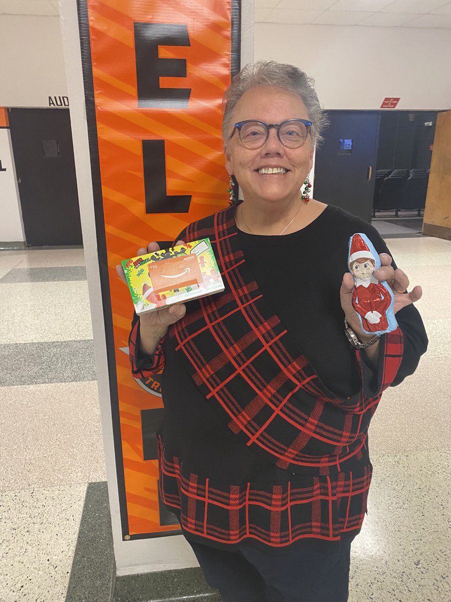 828Principal's tweet image. The Elf on the Shelf game adds some excitement to the week before winter break. #winner #eagleeye #grade8