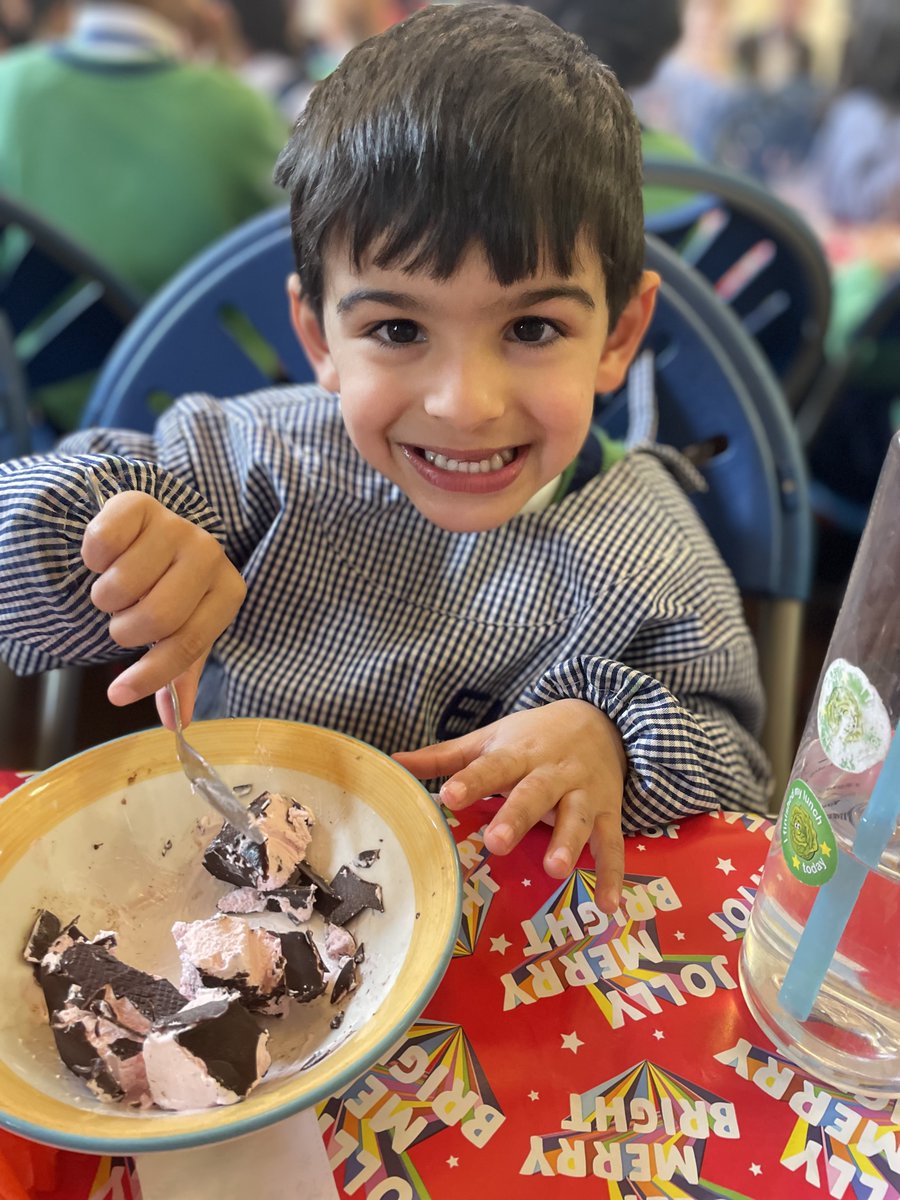 LadyLanePark's tweet photo. We had a wonderful Christmas dinner which was enjoyed by all; it was delicious! Here is our infant department enjoying the festivities. Thank you to Mrs. Thompson and her team for all of their hard work  @Alpha_Schools @isaschools @BingleyParish @Bingley_Hour #Christmas2023 https://t.co/Jk0ZLAC2tL