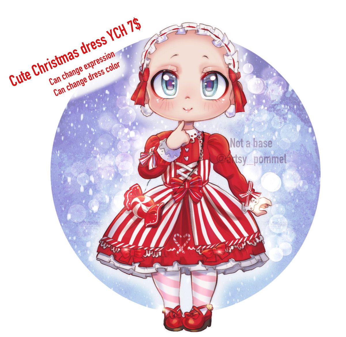 artsy_pommel's tweet photo. And on the other hand, here’s a more wholesome sfw ych! Dm me if you want your oc in this ❤️
#ych #yourcharacterhere #commissionart #christmasych #christmascommission #artcommission #cheapych #cheapcommission #chibiart #chibiartist #animeart https://t.co/Fcu3RiE4ul
