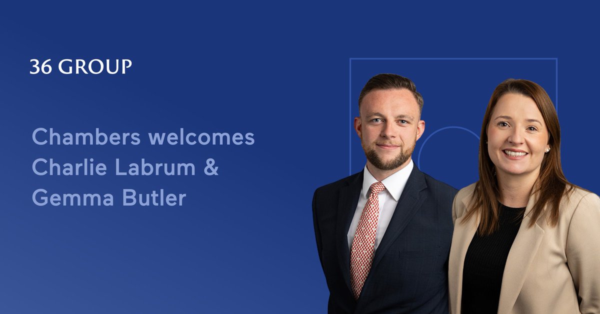 We are pleased to welcome two additions to The 36 Group! Charlie Labrum is joining as Senior Business Development Clerk for the Public Law & Human Rights Team. Gemma Butler is joining as Chambers Administrator, working to ensure the smooth day-to-day running of Chambers.