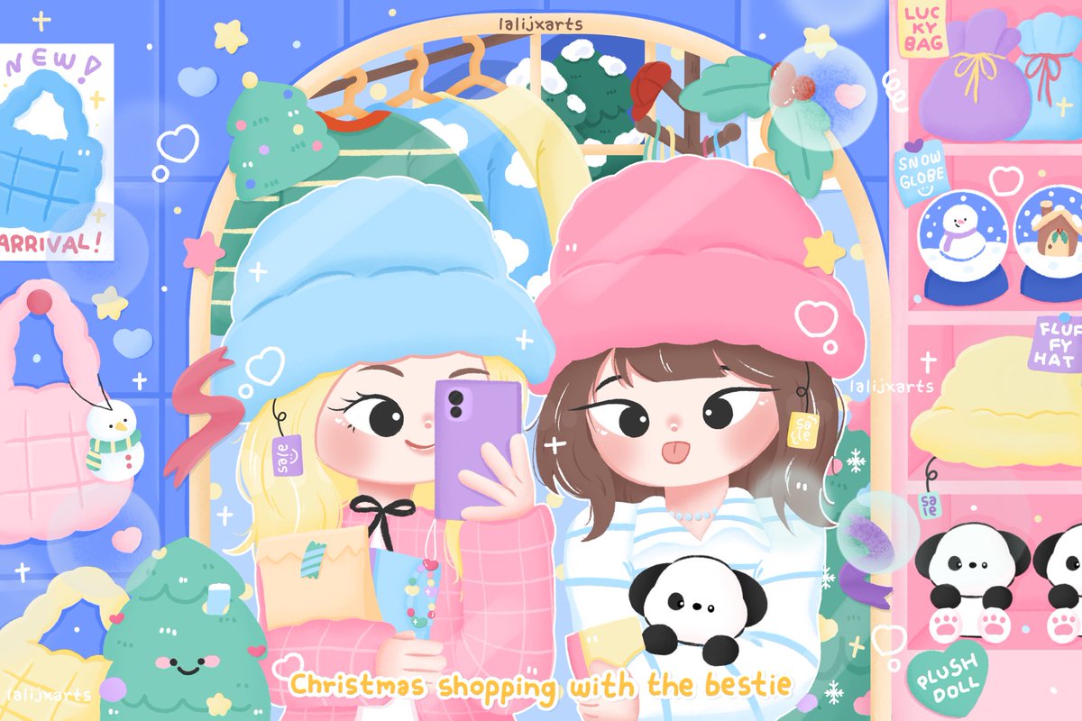 🌨️☃️💗 christmas shopping with the bestie 🫧🎄💫