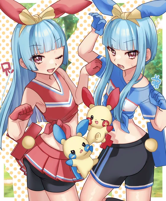ポケモンごっこの   兄弟が勝負を   しかけてきた 
