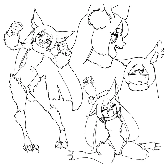 登場前に描いたリュミースケッチ 