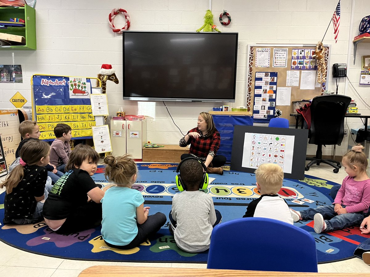 PreK circle time to read aloud
Mrs. Linville is AMAZING!
Learning can be fun and she makes sure ALL students can grasp her lessons 💜💛
#WildcatsWildAboutLearning
#WCEWildcats