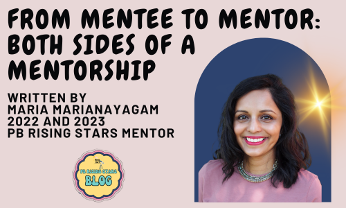 Don't miss this great #PBRisingStars blog post from the amazing <a href="/MSMarianayagam/">Maria Marianayagam</a>! 

Maria has insights from BOTH sides of a mentorship and is talking all about the gift of mentorship to both mentor AND mentee. Check it out and enter the giveaway here:

pbrisingstars.com/blog/from-ment…
