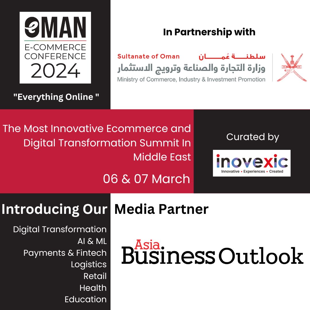 OecFuture's tweet photo. We're thrilled to announce Asia Business Outlook as our esteemed media partner! Together, we aim to amplify our initiatives in revolutionizing eCommerce in the Middle East and beyond.

#Oman #oecfuture #conference #ecommerce #MiddleEast https://t.co/BYBQ1uSOBm