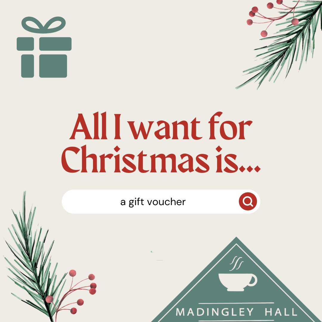 Stuck on what to gift your loved ones this Christmas? Madingley Hall has the perfect solution: Gift vouchers! 🍰 Traditional Afternoon Tea 🍽️ Sparkling Afternoon Tea Visit our website or contact us to purchase your gift vouchers today! 🎄 #MadingleyHall #ChristmasGifts