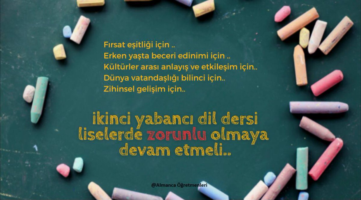 busraoktay1501's tweet photo. @drleventeraslan @tvnet @SodimerTr Almanca dersi ortak derslerde devam etmesi gerekirken neden seçmeli olarak devam ediyor ? Günümüzde birden fazla dil bilmenin önemi yadsınamaz #AlmancasizOlmaz https://t.co/rnF9huTfZe