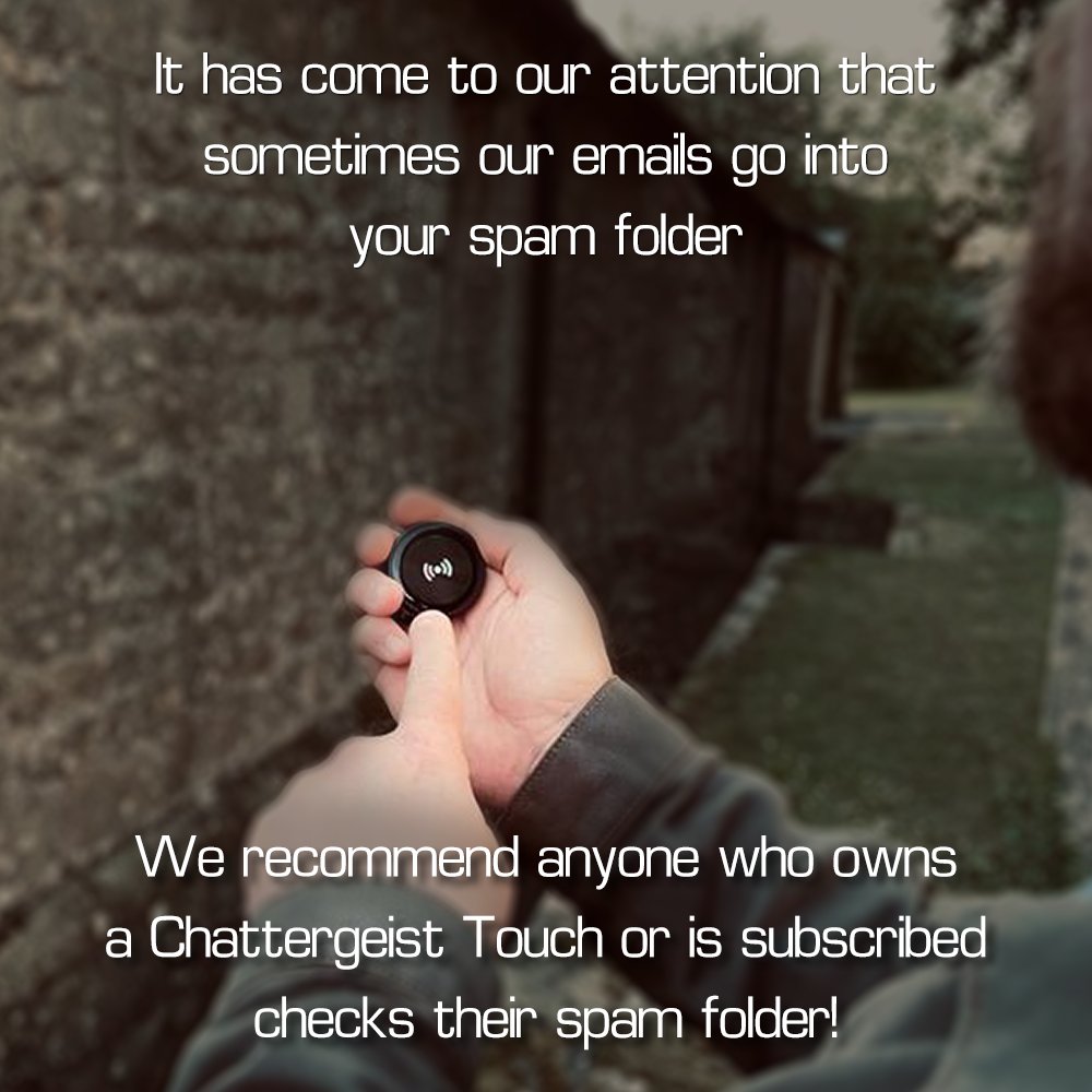 DimensionDevice's tweet photo. It has come to our attention that sometimes our emails go into your spam folder, we recommend everyone checks their spam folder!
#chattergeist #ovilus #haunting #ghost #haunted #ghosthunting #ghosts #paranormalinvestigation #paranormal #paranormalinvestigator #sale #christmas https://t.co/BSsWSxLybc