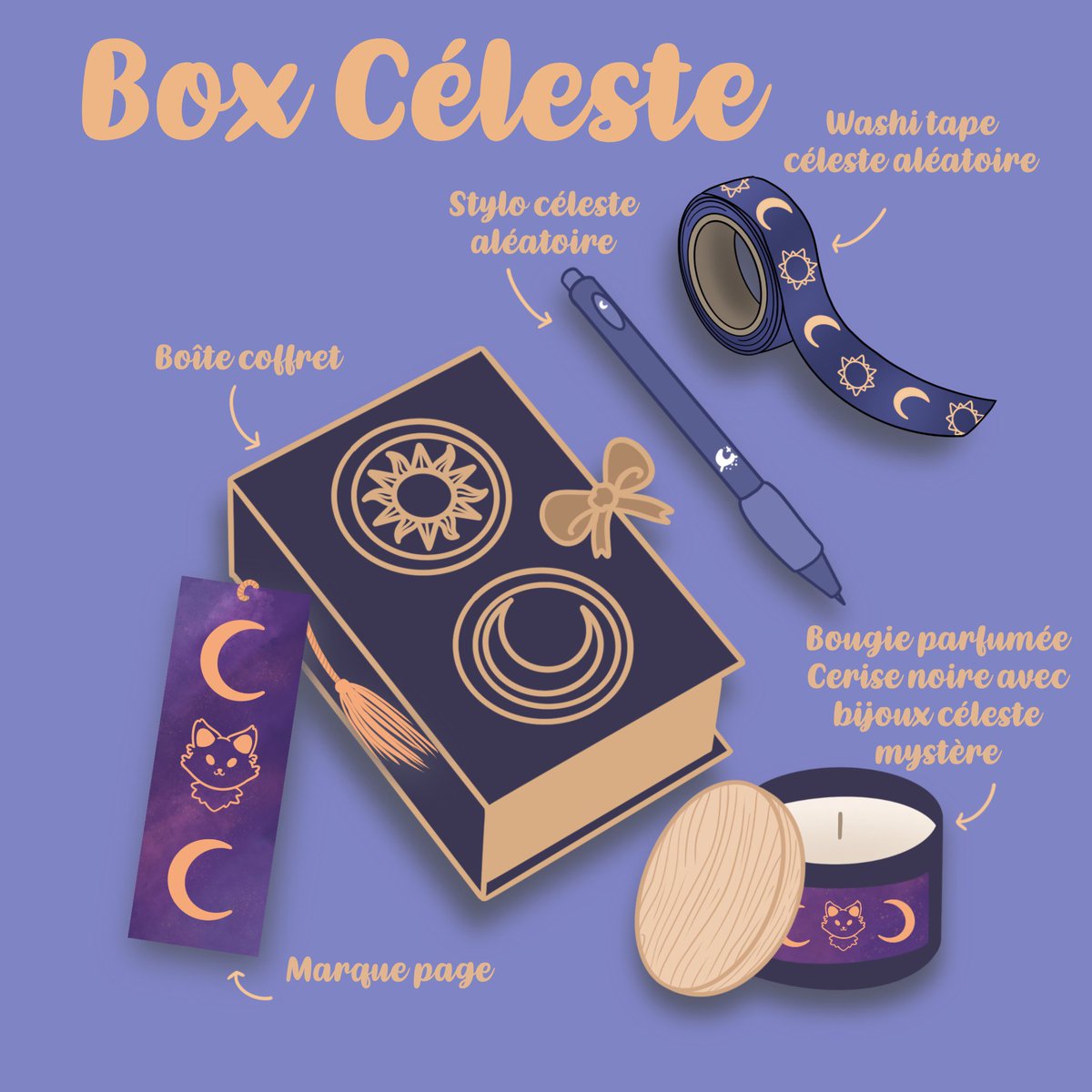 louarnshop's tweet photo. Vous pour dès à présent commander la Box Céleste 🌙✨
Édition limitée à 12 exemplaires seulement ! En précommandant vous économisez 5€ 😁

#SmallBusiness #box #boxdumois #papeterie #bougiebijoux https://t.co/3IwMBdflUl