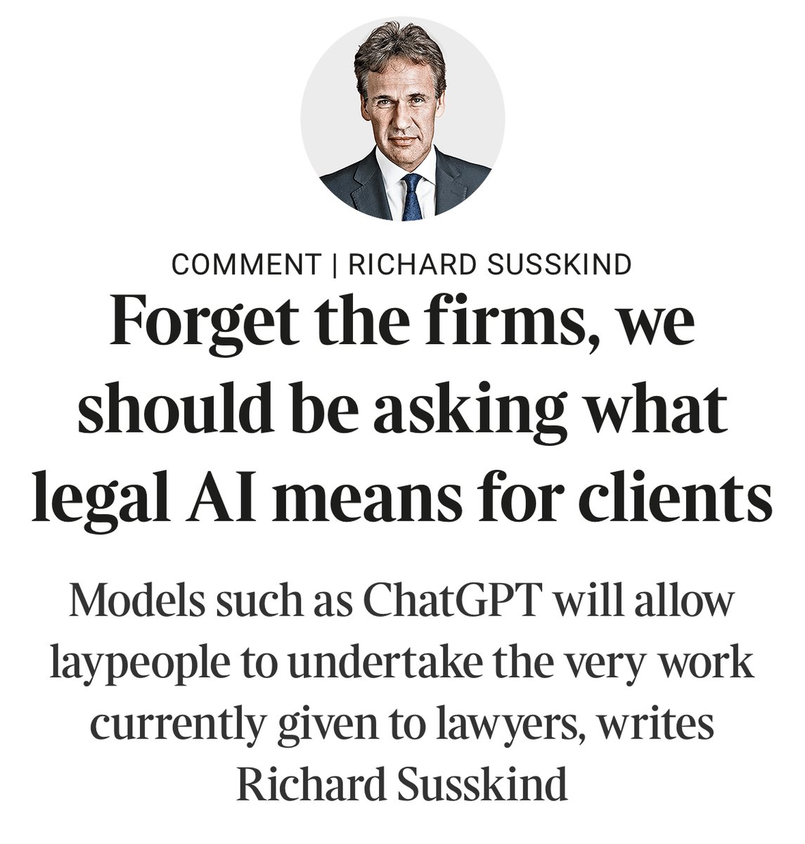 Richard Susskind tweet media