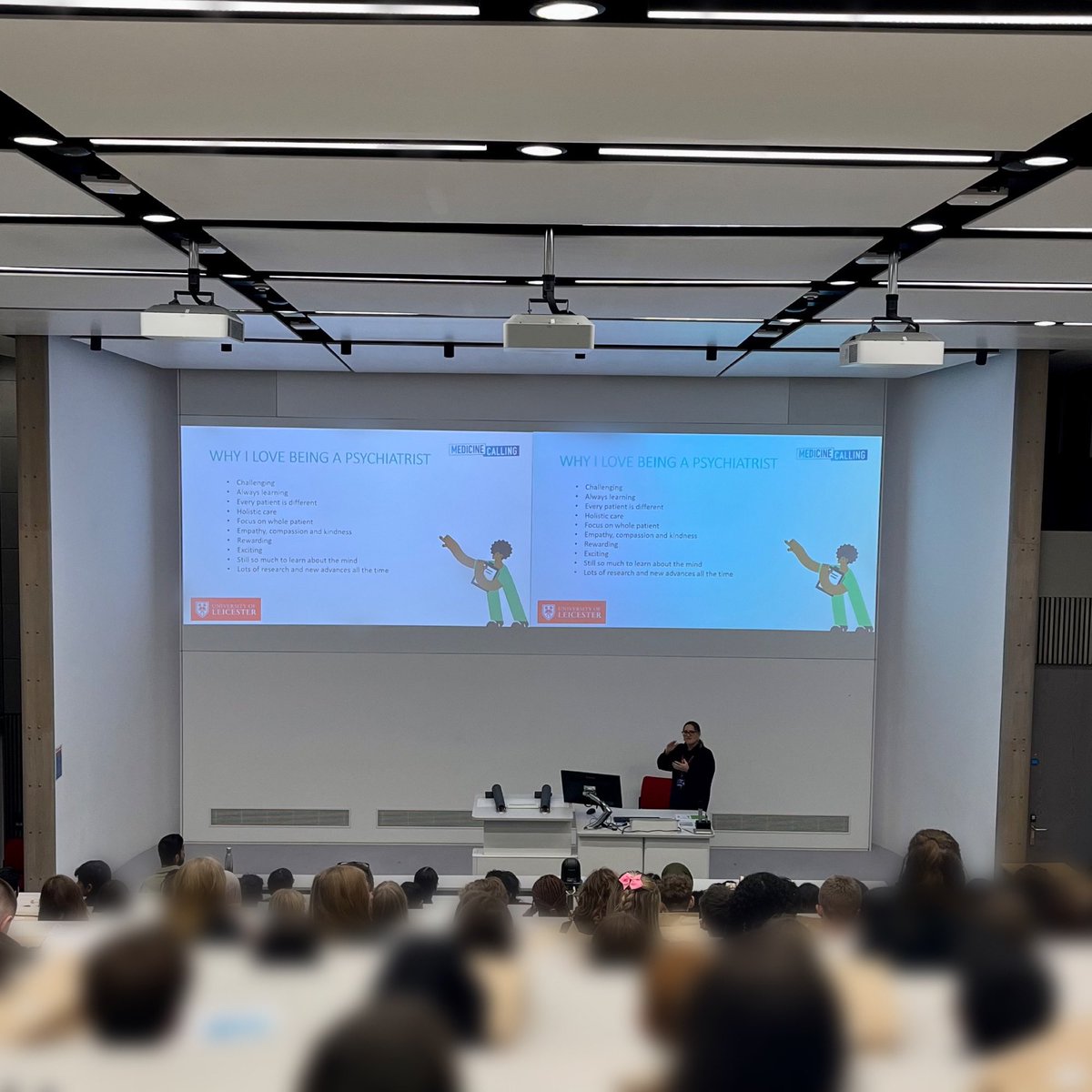 med_calling's tweet photo. Yesterday, we welcomed 120 Year 9 and 10 students to @uniofleicester from 4 local schools to find out about careers in the mental health sector! Thank you all for coming! It was a great day! 

@WoodbrookVale @BrookvaleGroby @AvantiFields @HastingsHighSch 

#MedicineCalling https://t.co/Dr5uci7CRk