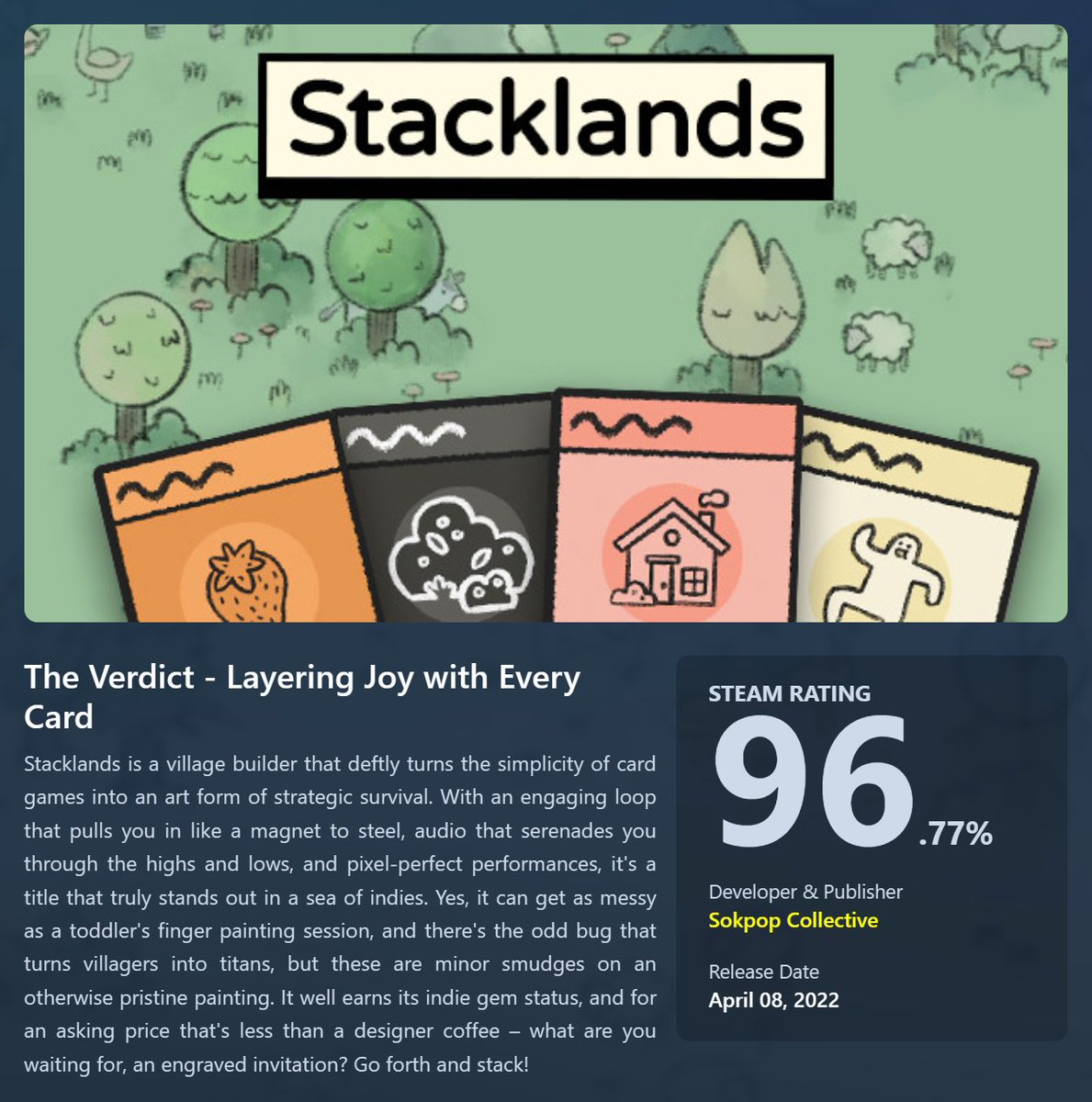 HitPointReviews's tweet photo. Stacklands Review: A Tower of Card-Based Bliss
https://t.co/0AaERGyUu8 https://t.co/MZH1UqTZQo