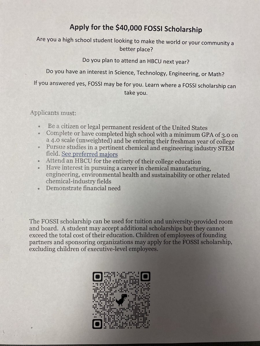 Counselor King (@counselorking) on Twitter photo ‼️🚨Scholarship Alert 🚨‼️ Hey <a href="/SMSDHigh/">Stafford High School</a> check it out!! #scholarship #seniors #classof2024 #freemoney #payforcollege ‼️🚨Scholarship Alert 🚨‼️ Hey <a href="/SMSDHigh/">Stafford High School</a> check it out!! #scholarship #seniors #classof2024 #freemoney #payforcollege