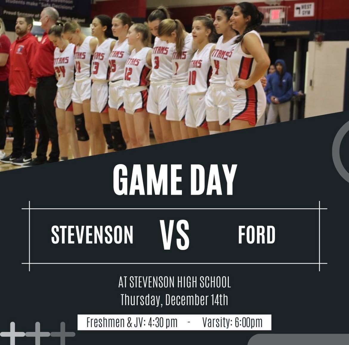 SHOW UP FOR YOUR TITAN LADIES VARSITY BASKETBALL GAME🤍❤️💙