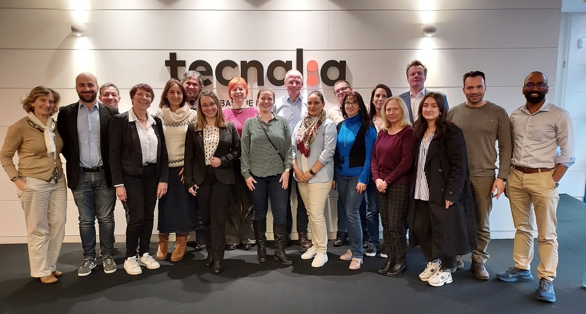 We are wrapping up 2023 in Bilbao 🇪🇸 with an ADMA TranS4MErs project meeting! During the past three days, we shared good practices from our SME's #DigitalTransformation journeys & put the basis for next year's activities & objectives 🚀 Thank you @tecnalia for hosting us!