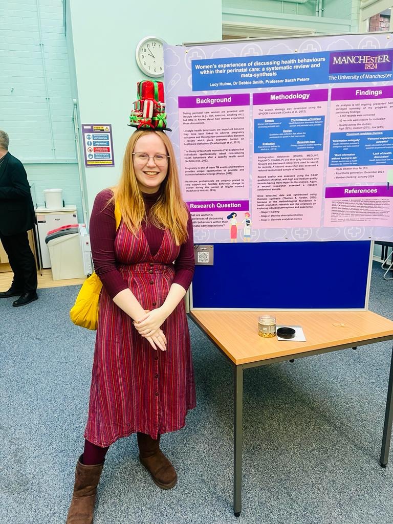 Amazing experience at the MCHP PGR Christmas Showcase! So interesting and informative to hear about everyone’s personal journey to PhD. And feeling very chuffed to have won best research poster! Brilliant day, thank you to all the organisers. <a href="/ManHealthPsych/">MCHP</a>