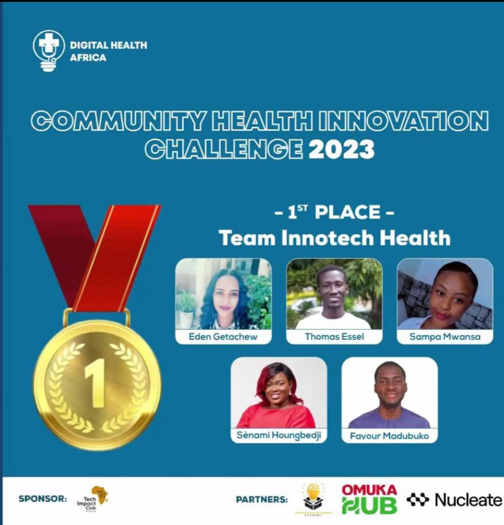 DotoSenami's tweet image. 02 mois au African Digital Health Bootcamp avec une 40taine de jeunes africains. L'innovation de mon équipe (prédiction des cancers du poumon) remporte la 1st place  😊