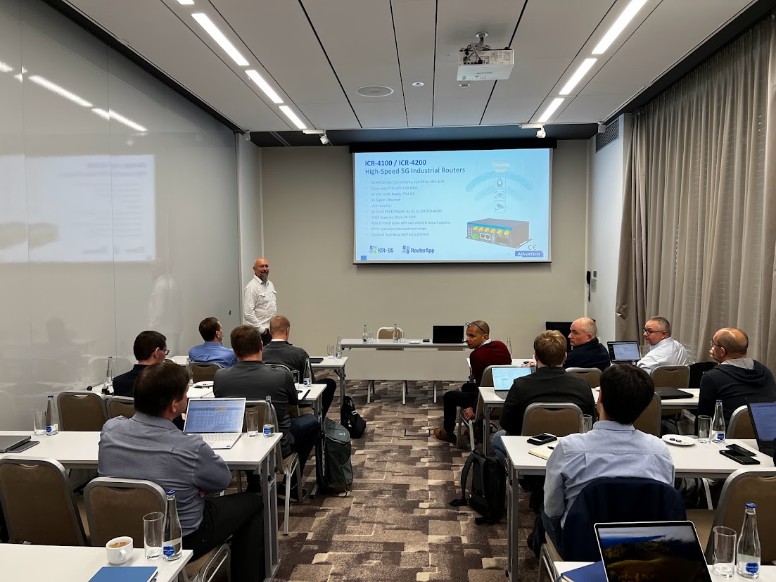 What an excellent trip to Brno in Czech Republic for a 2-day product and solution training programme with the Advantech Europe cellular hardware and software teams, plus our other European distribution partners!

#5G#Cellularrouters#devicemanagement#AI #cloudmanagementplatform