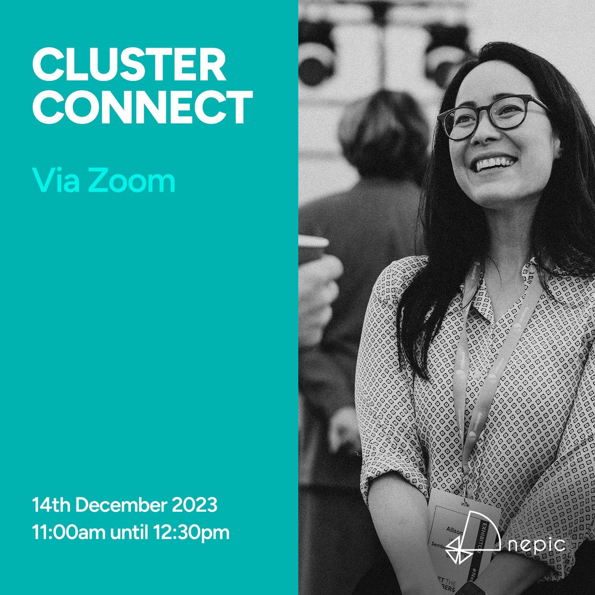 NEPIC_Ltd's tweet photo. We are excited to host Cluster Connect this morning 🙌
If you're registered don't forget to join us from 11:00am online via Zoom - we look forward to seeing you all for our final event of 2023! 📆
#ClusterConnect #NetworkingEvent https://t.co/Wz439RUDdW