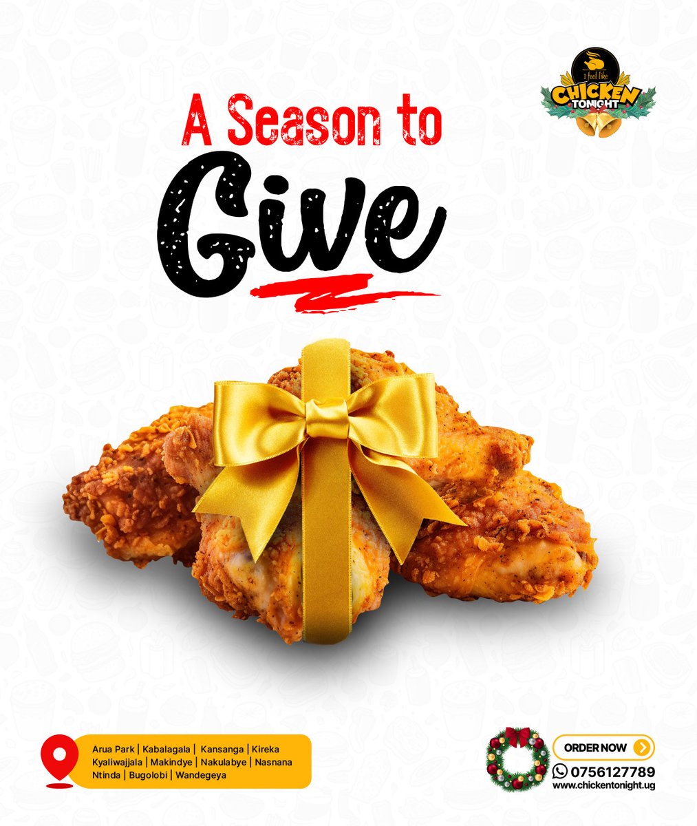 Tis the season to give. Gift a loved one a meal from us today.🥰

#CrispyAffair
#Crispyfiesta
#Crispyseason
#crispycombo
#givingseason
#CrispyChristmas