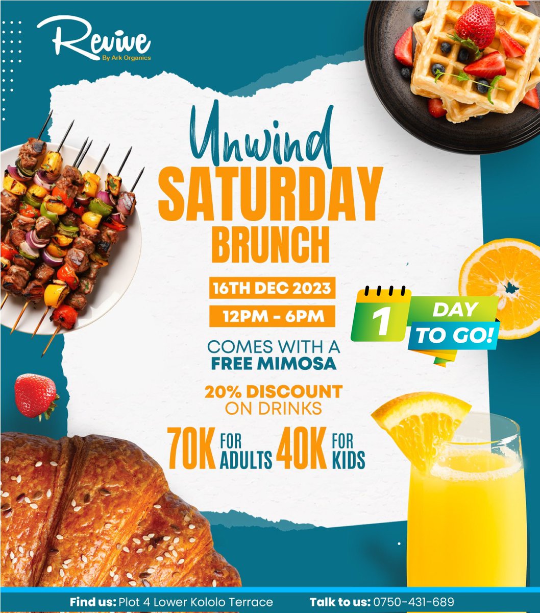 RevivebyArk's tweet image. Toast to the season with laughter, friends, and delightful bites at #UnwindBrunch!🥯🥂🍗🍖
Don't miss out on our 20% discount on drinks! 🍹🍸
BOOK NOW ☎️0750431689
#revivebyark #WeekendUnwind #FoodieParadise #goodfoodgoodmood #CheersToTheWeekend #Weekendplans #livefoodstation