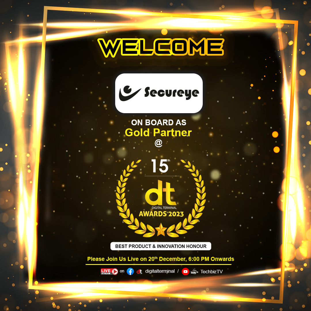 🌟Exciting News! 📷 We're thrilled to welcome Secureye as a Gold Partner for the 15th Edition of DT Awards 2023!     

Register now to watch this Live:📷youtube.com/live/TOSCpgLaJ…

 Stay tuned with DT for more updates!📷 

 #Innovation #Partnership #DTAwards
@infosecureye