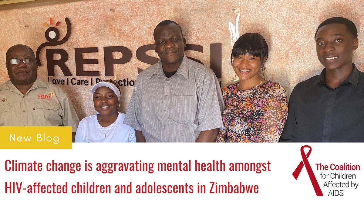 Climate change is aggravating mental health amongst HIV-affected children and adolescents in Zimbabwe. Read our new blog here: childrenandhiv.org/blog/climate-c… #ReachAllChildren #YoungFamiliesFirst @REPSSI