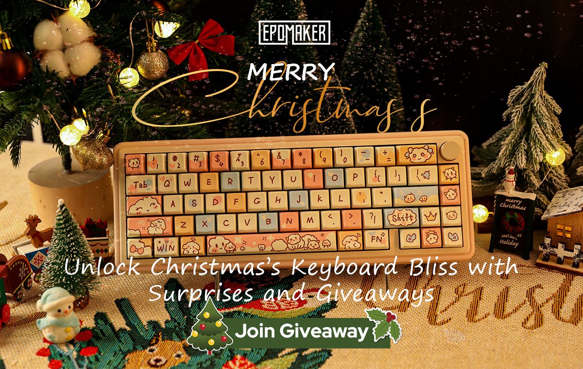 EpomakerK's tweet photo. 👀Didn't get to win for the INS giveaways?
No worries!! Epomaker hosting a website giveaway🥳
Keep all the fun going guys🎈
✨https://t.co/jLopId5mAW
(๑＞3＜) 💗
#epomaker #epomakerkeyboard #keyboard #giveaways #keyboardmaker https://t.co/pg4LAeAskL