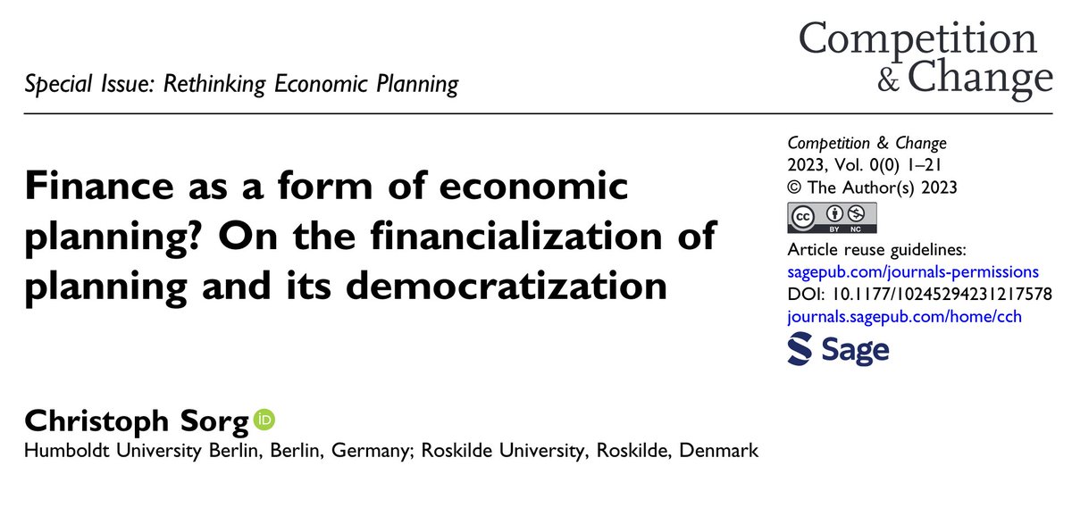 An important and thought-provoking contribution by @christophsorg to the special issue on 'Rethinking economic planning' that he and Jan Groos are editing for @CompChange. journals.sagepub.com/doi/10.1177/10…