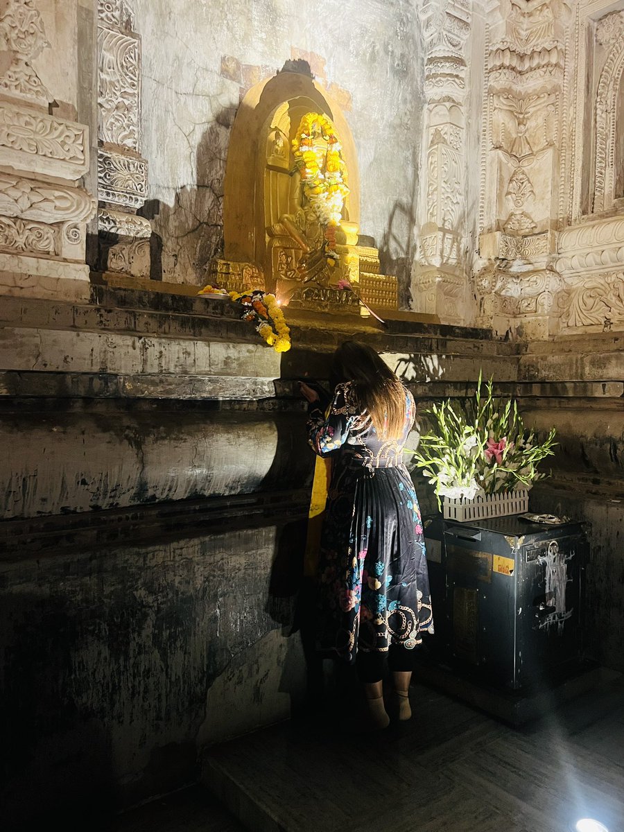 Visited the beautiful divine #MahabodhiTemple, which was built by Emperor Ashoka in the 3rd century B.C. and stands as one of India's earliest all-brick Buddhist temples from the late Gupta period. 
It is said that its sacred walls have a living connection to the past—a