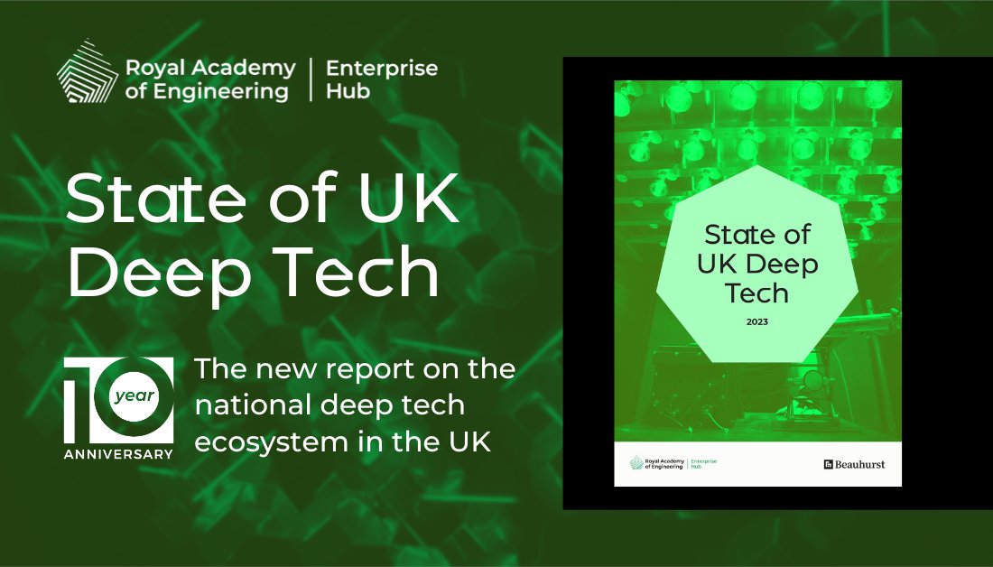 We are thrilled to be able to launch our first ever report on the state of the national #DeepTech ecosystem. Deep tech encompasses a broad and evolving spectrum of innovative technologies grounded in innovative engineering and cutting-edge scientific advances. Our report details…