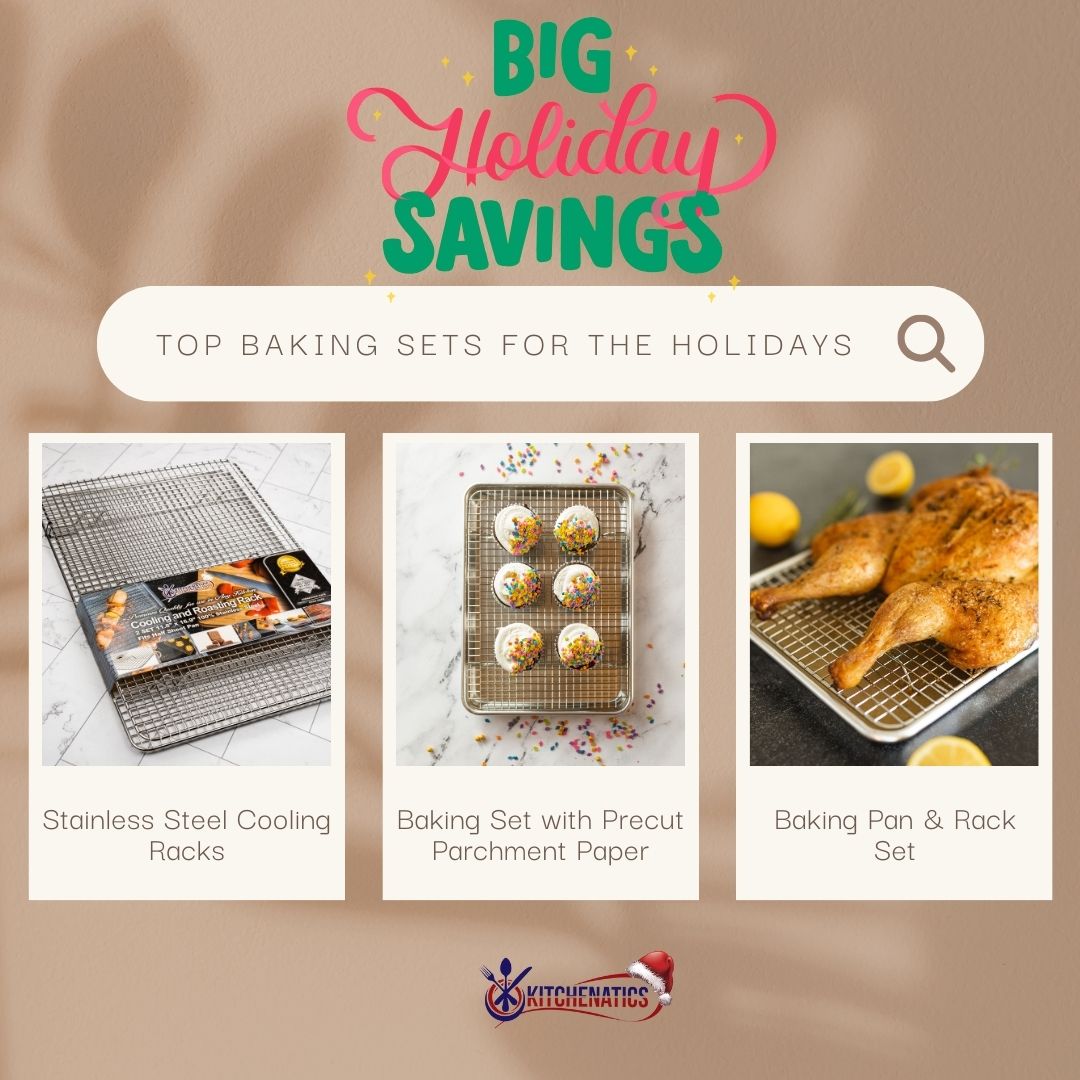 MyKitchenatics's tweet image. ⏰⏳ Don't miss out! Our Holiday Baking Sets are on sale end!  Grab yours now and be ready to bake up some festive fun!  
➡️ kitchenatics.com/decemberdeals
#KITCHENATICS #wemakecookingeasier #bakewithKITCHENATICS  #LimitedTimeOffer #LastMinuteGifts #GetItWhileYouCan
