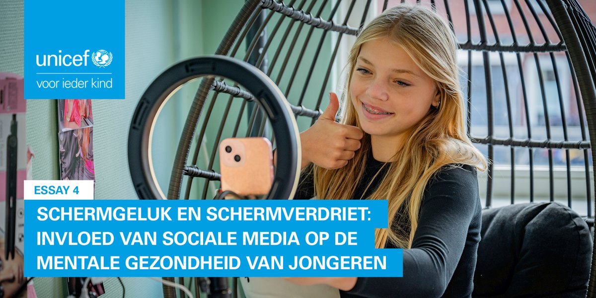 UNICEF Nederland (@unicefnl) on Twitter photo Hoe kunnen we jongeren helpen de positieve kanten van sociale media te maximaliseren en negatieve aspecten te minimaliseren? Lees essay 4 “Schermgeluk en Schermverdriet” van <a href="/pmvalkenburg/">Patti Valkenburg</a> <a href="/Amber_vanderWal/">Amber van der Wal</a> en <a href="/IneBeyens/">Ine Beyens</a>
unicef.nl/digitale-leefo…
i.s.m @LeidenLawSchool <a href="/kennisnet/">Kennisnet</a> Hoe kunnen we jongeren helpen de positieve kanten van sociale media te maximaliseren en negatieve aspecten te minimaliseren? Lees essay 4 “Schermgeluk en Schermverdriet” van <a href="/pmvalkenburg/">Patti Valkenburg</a> <a href="/Amber_vanderWal/">Amber van der Wal</a> en <a href="/IneBeyens/">Ine Beyens</a>
unicef.nl/digitale-leefo…
i.s.m @LeidenLawSchool <a href="/kennisnet/">Kennisnet</a>