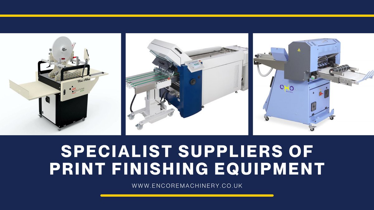 MachineryEncore's tweet photo. Benefits for your business when partnering with Encore Machinery:
👉 Specialist suppliers of print finishing equipment.
👉 Saves you time and money.
👉 Hands-on approach to solving clients’ finishing dilemmas.

No need to think about it, just call 📞 01582 562518
#encoremachinery https://t.co/PWwGRhBgd9