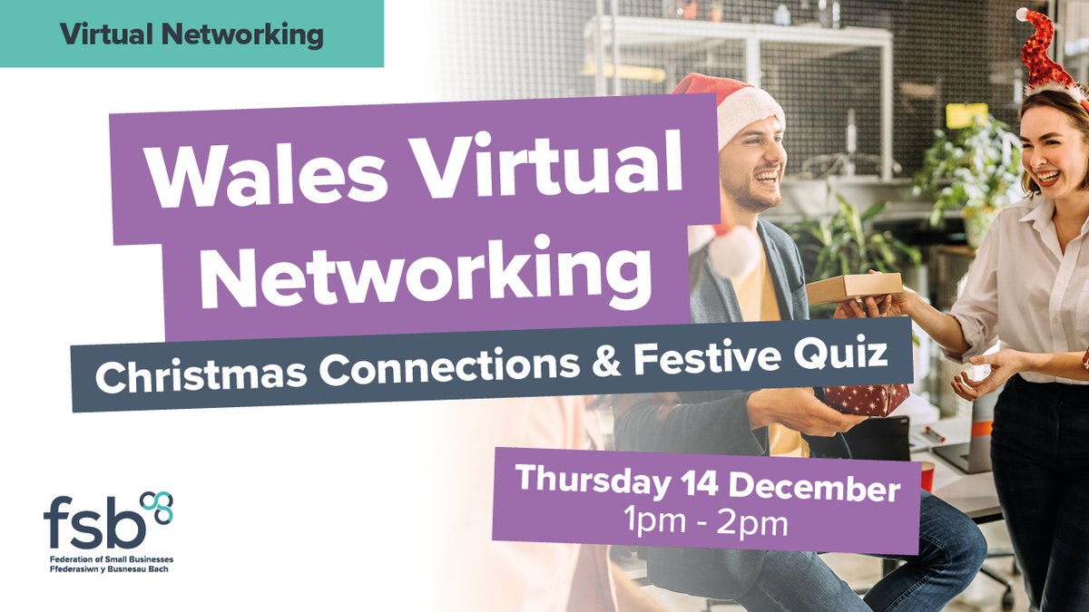 FSBSouthWales's tweet photo. 🎄 Last chance to join Wales Virtual Networking: Christmas Connections & Festive Quiz this afternoon!
🌟 Embrace the festive spirit & connect with fellow business enthusiasts 🎁 Hurry, it's your final opportunity!🎅
🔗 https://t.co/930Mc11DWu
#ChristmasNetworking #Networking https://t.co/k2YDvoGDBo
